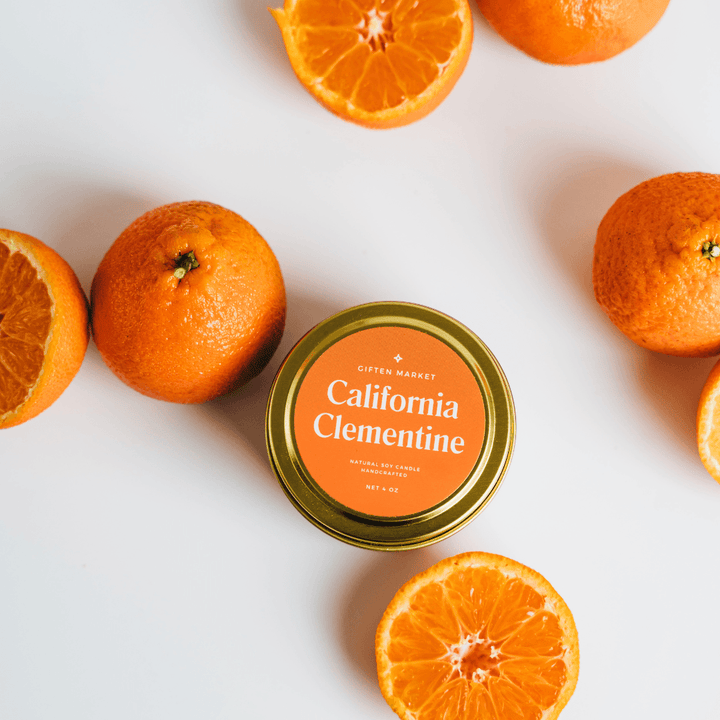 California Clementine Gold Travel Candle