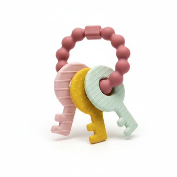 Colorful Keys Silicone Teething Toy