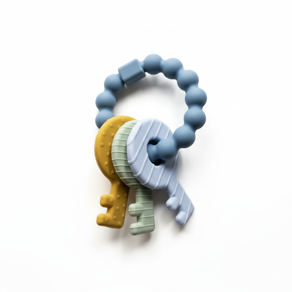 Colorful Keys Silicone Teething Toy