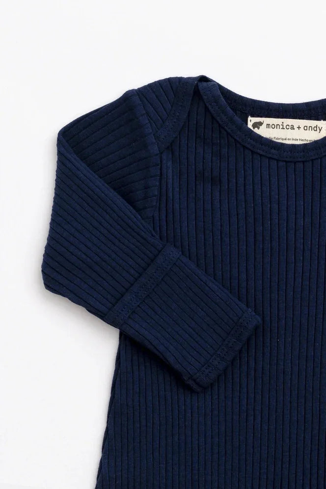 Set of 2 Knot It Baby Gowns - Navy