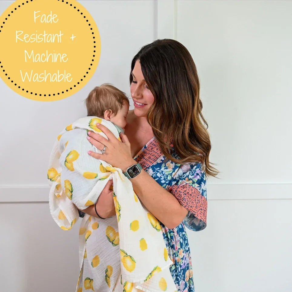 When Life Hands You Lemons Baby Muslin Swaddle Blanket