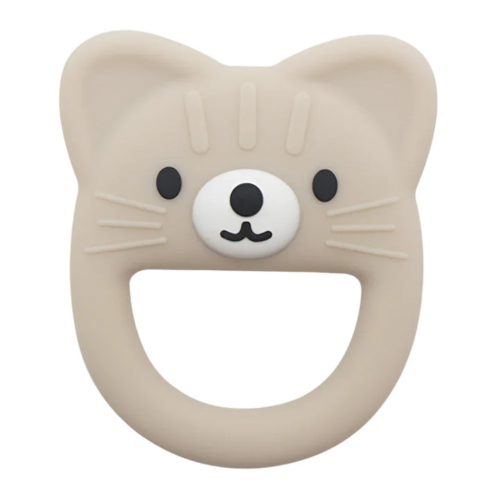 Cream kitten Silicone Baby Teether