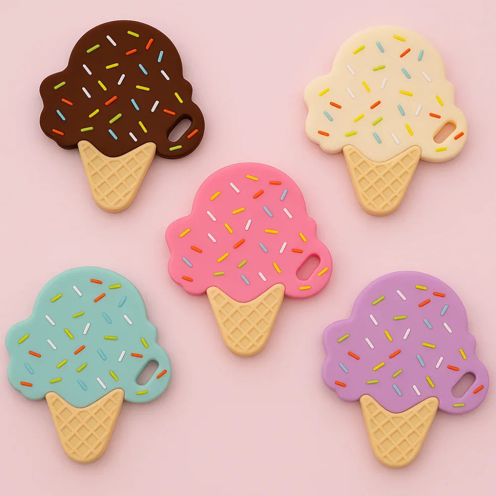 Ice Cream Cone Silicone Teether