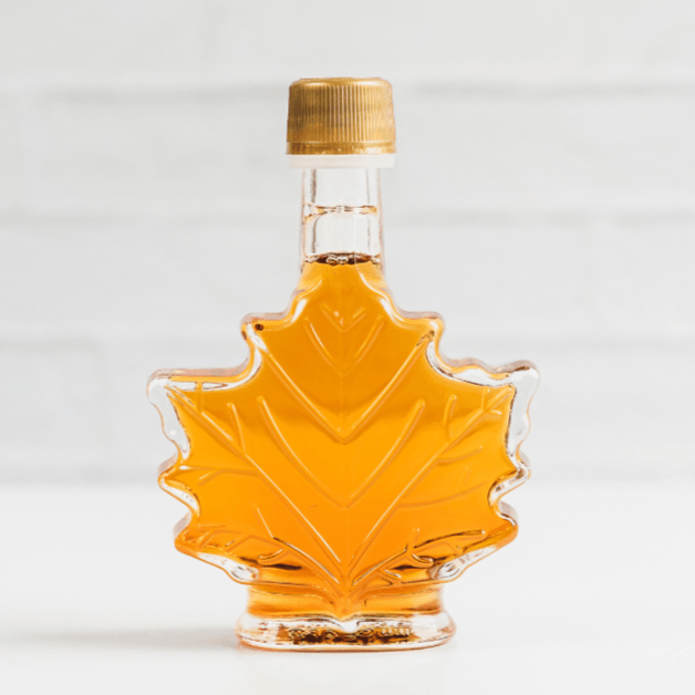 Pure Maple Syrup - Small Glass Leaf