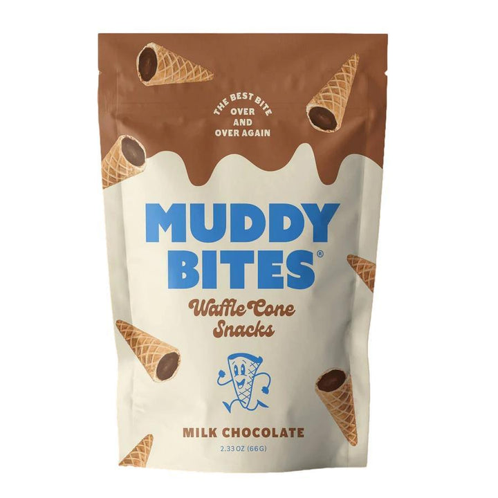 Muddy Bites Waffle Cones - Milk Chocolate