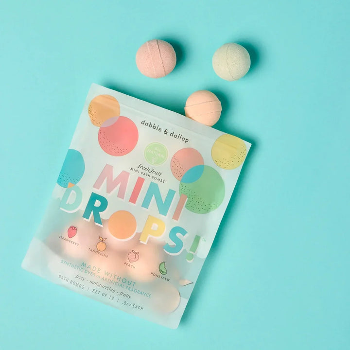Mini Drops® Bath Bombs - All-Natural Fresh Fruit