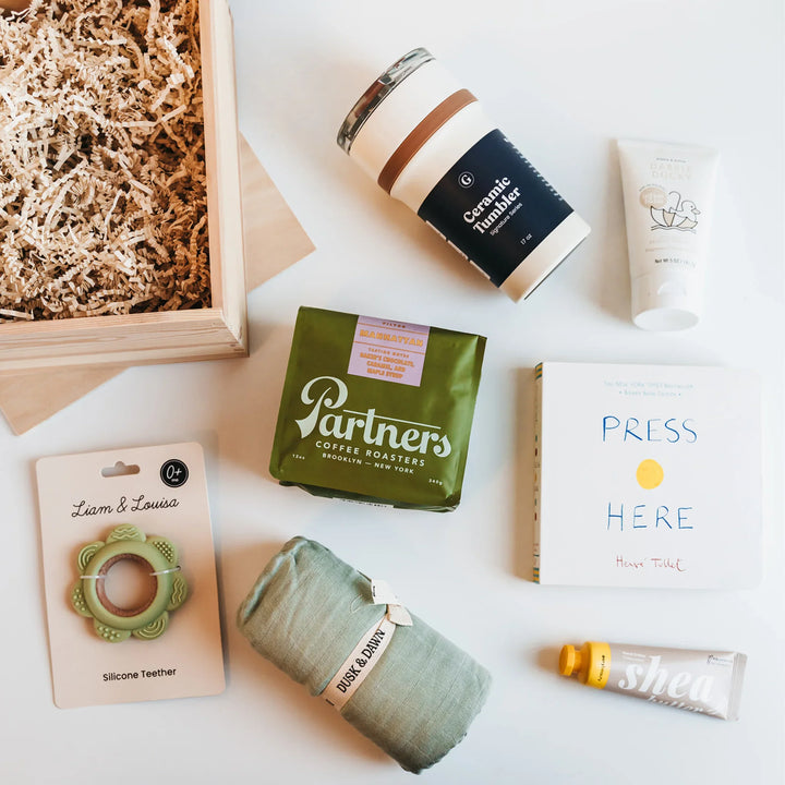 Bundle of Joy Wooden Gift Crate - Sage Green