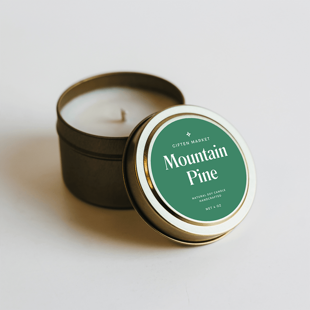 Mountain Pine Gold Travel Candle