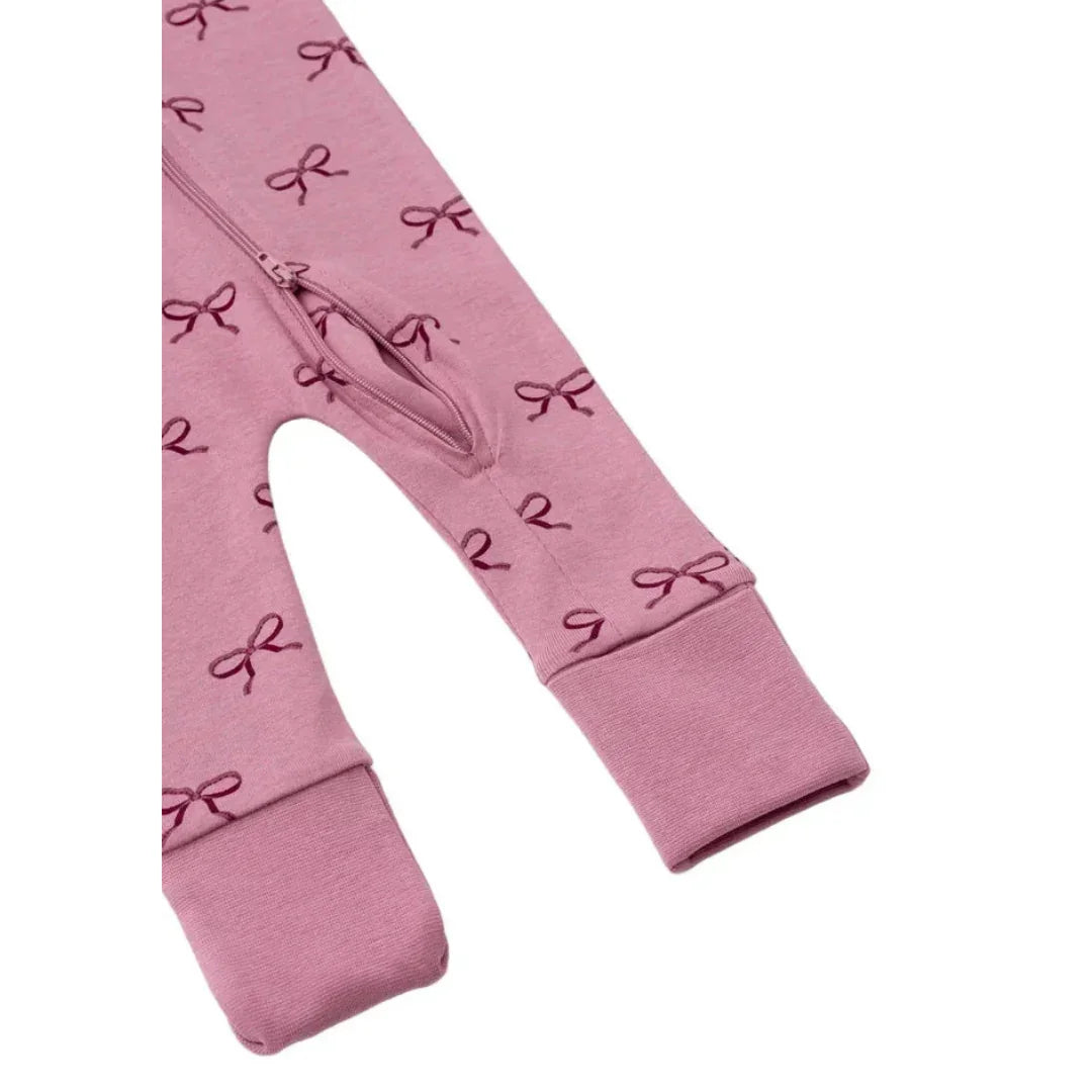 Pink Ribbons Organic Cotton Baby Pajamas