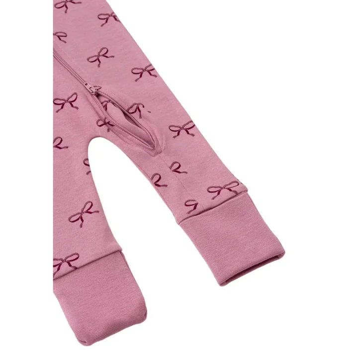 Pink Ribbons Organic Cotton Baby Pajamas