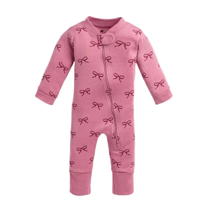 Pink Ribbons Organic Cotton Baby Pajamas