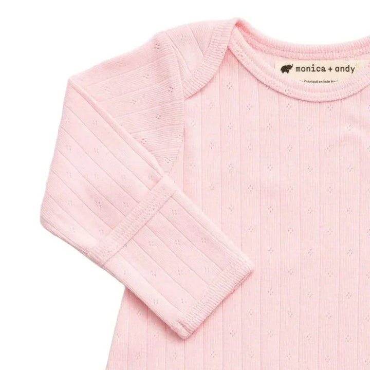 Set of 2 Knot It Baby Gowns - Light Pink