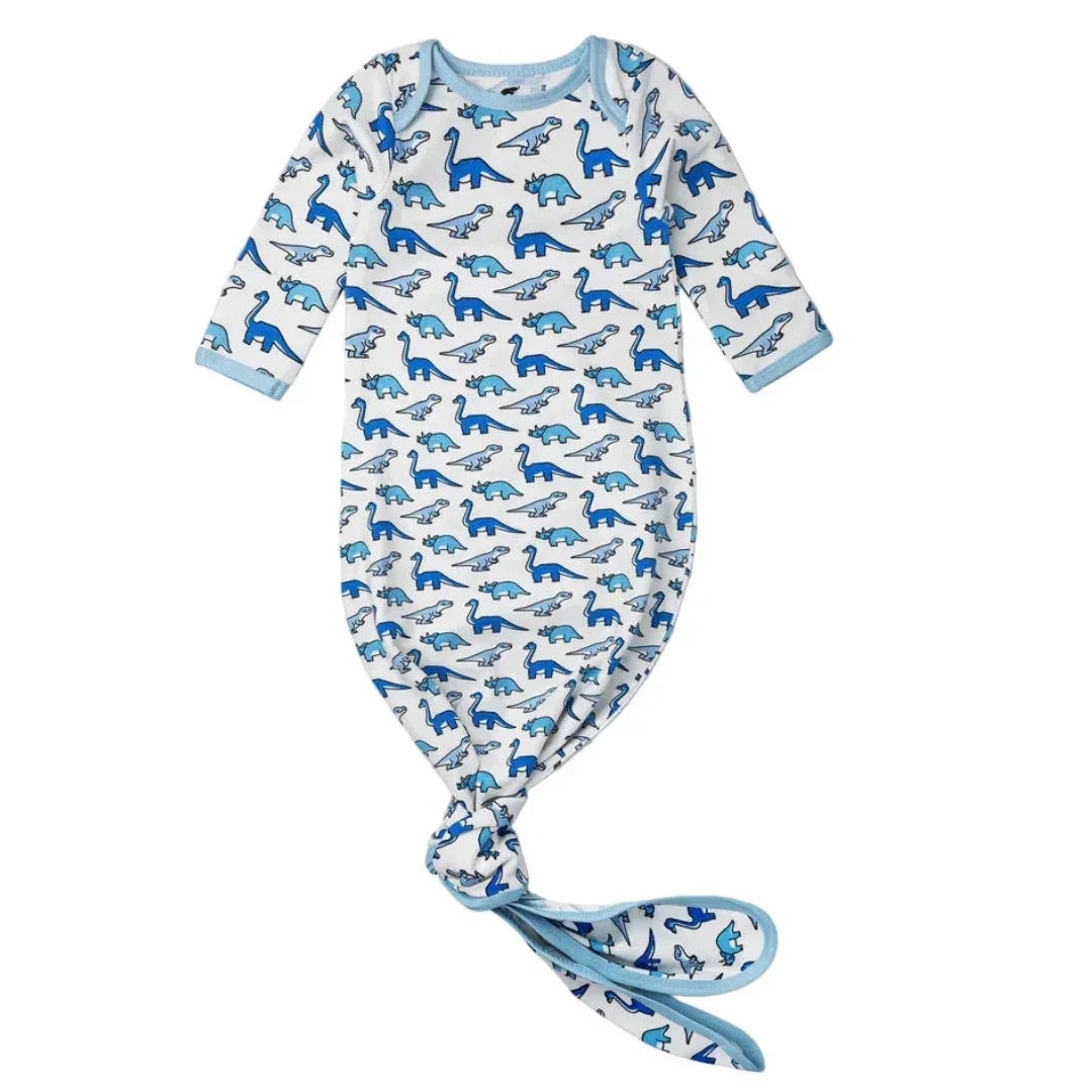 Set of 2 Knot It Baby Gowns - Navy