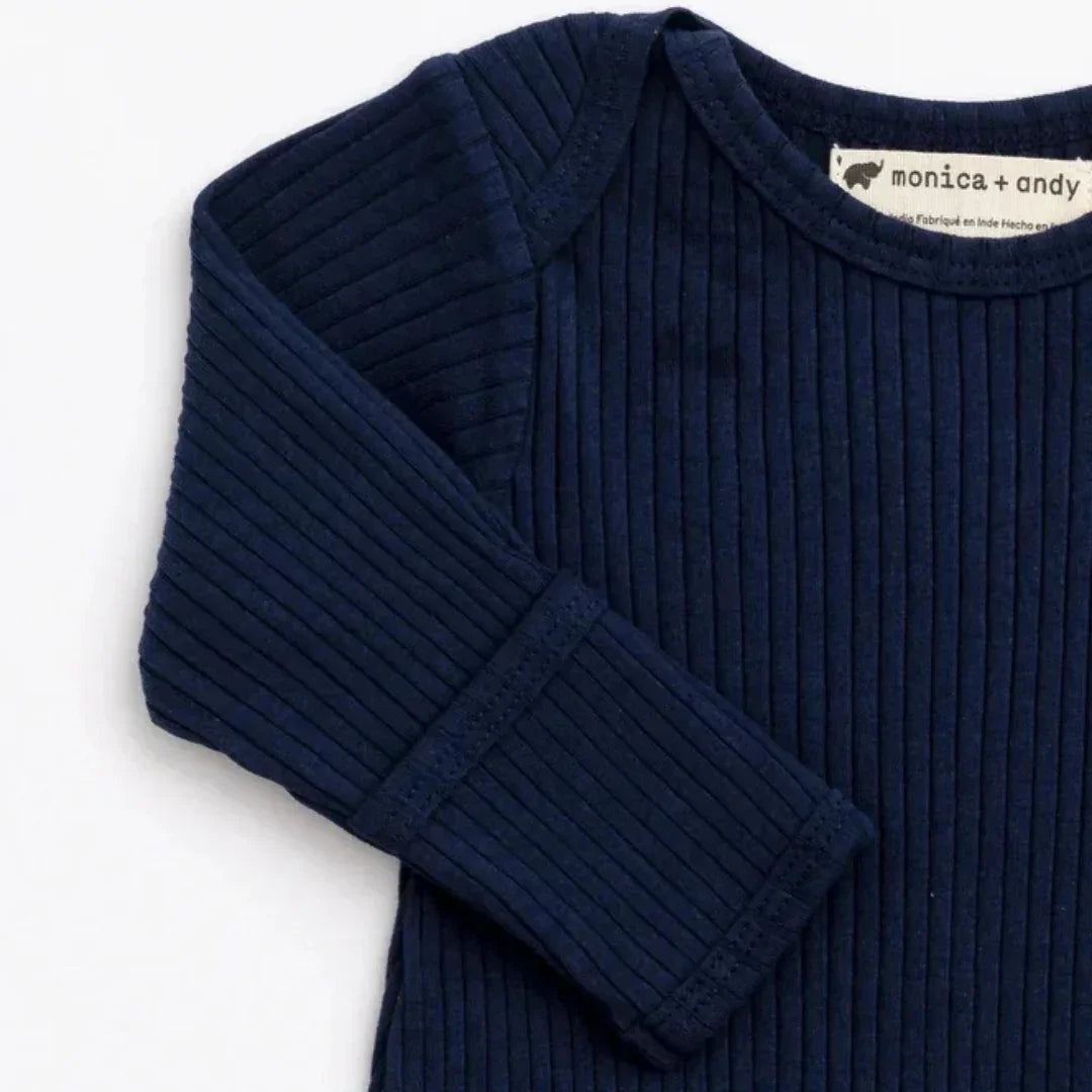 Set of 2 Knot It Baby Gowns - Navy