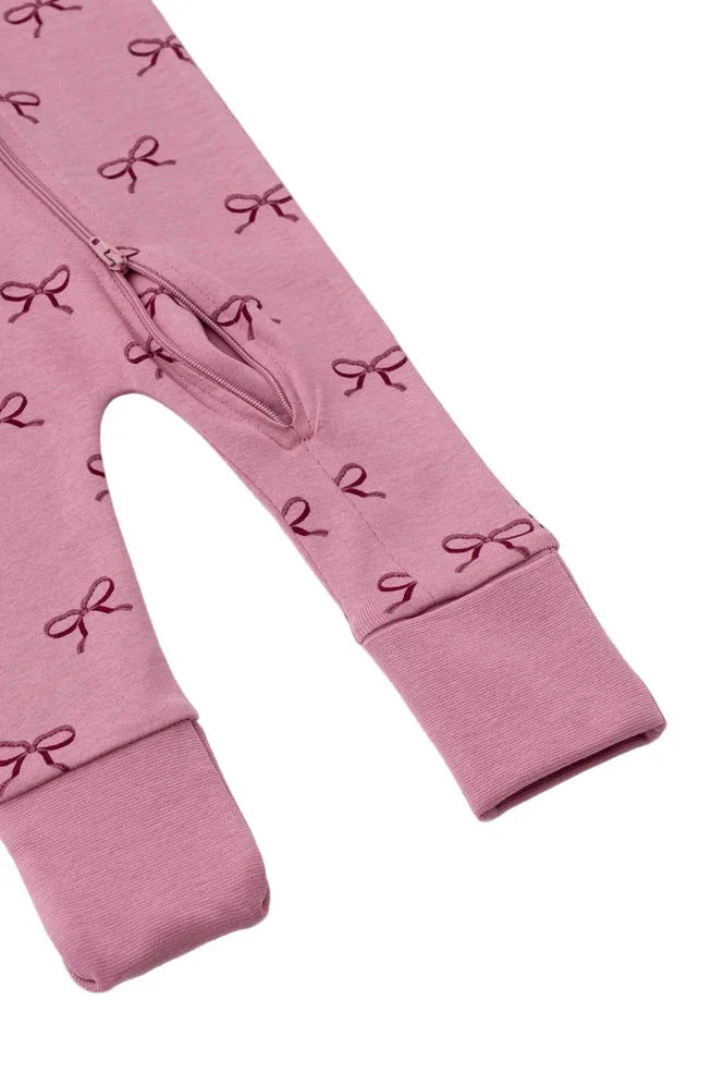 Pink Ribbons Organic Cotton Baby Pajamas