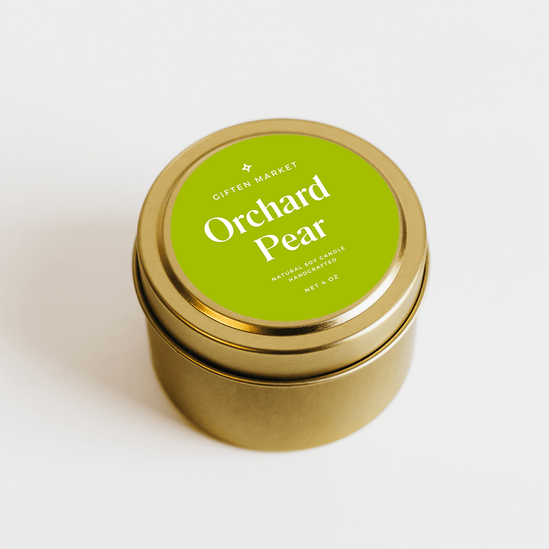 Orchard Pear Gold Travel Candle