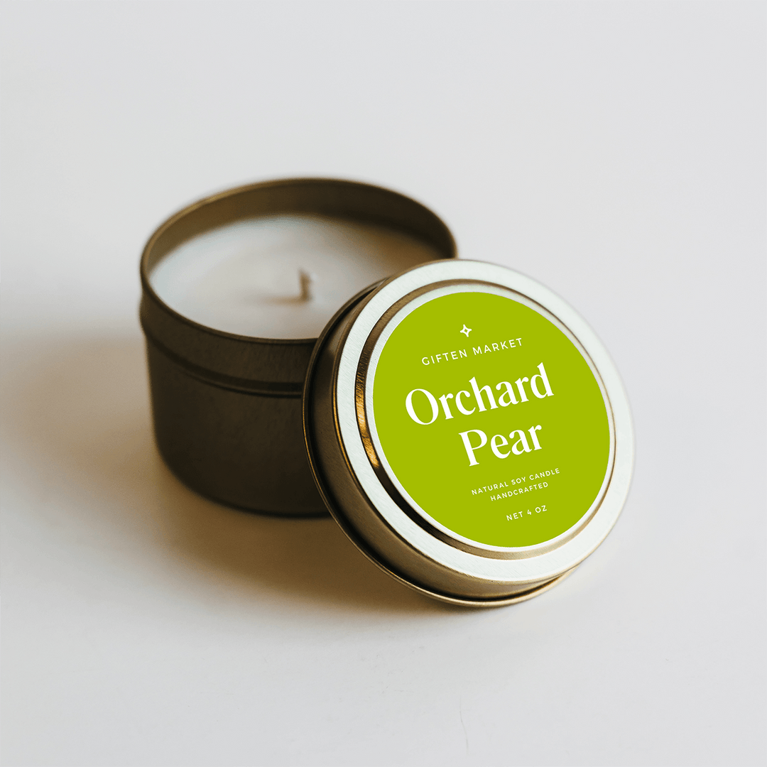 Orchard Pear Gold Travel Candle