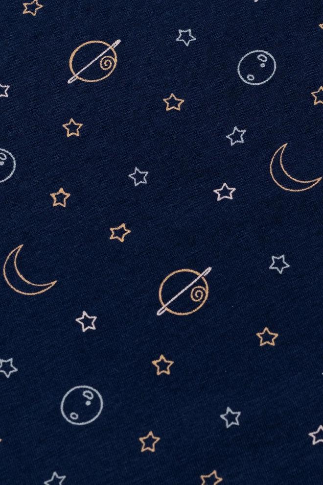 Outerspace Zipper One-Piece Baby Pajamas