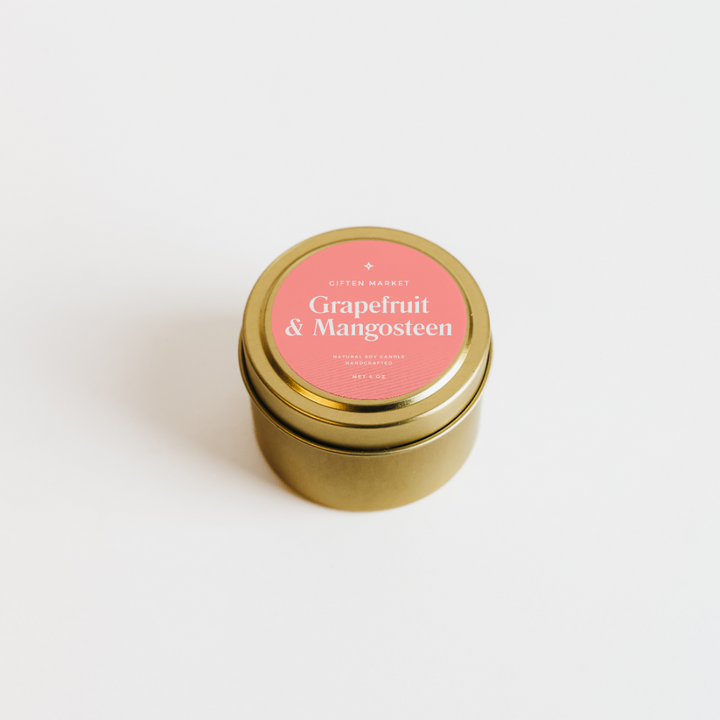 Grapefruit & Mangosteen Gold Travel Candle