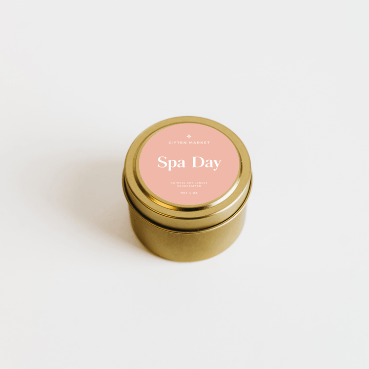 Spa Day Gold Travel Candle