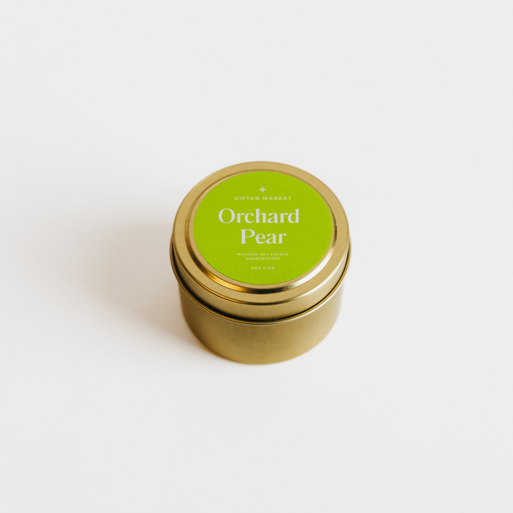 Orchard Pear Gold Travel Candle