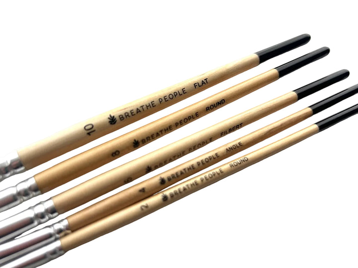 5-Piece Brush Set for Watercolor & More