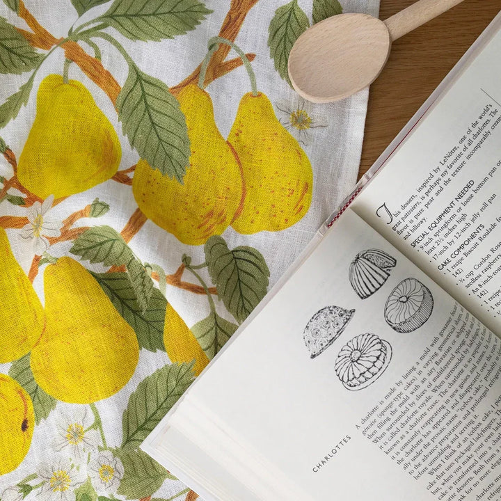 Pear Orchard - 100% Linen Tea Towel