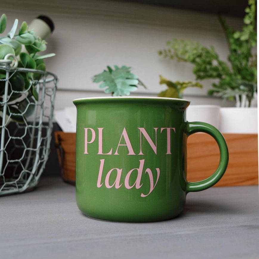 Plant Lady Stoneware Coffee Mug