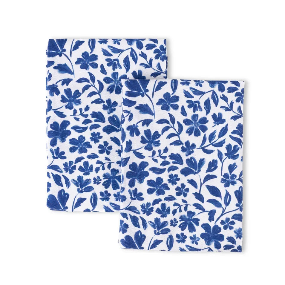 Pack of 2 Porcelain Floral Tea Towels