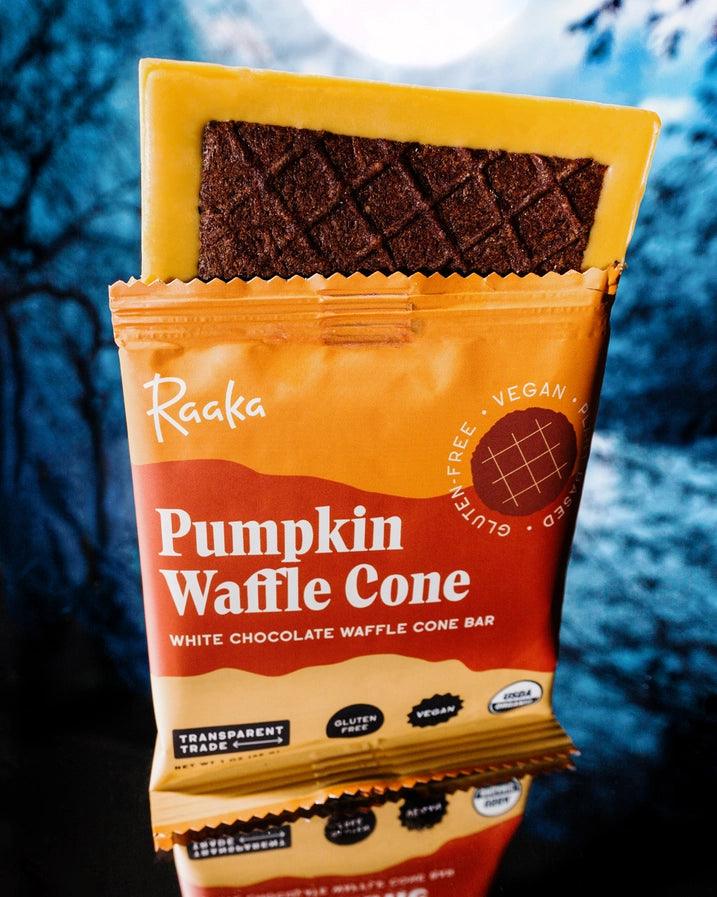 Pumpkin White Chocolate Waffle Cone Bar