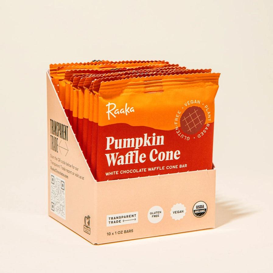 Pumpkin White Chocolate Waffle Cone Bar