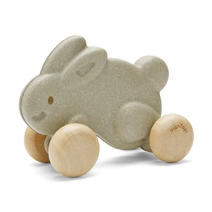 Push Along Bunny Toy - Gray