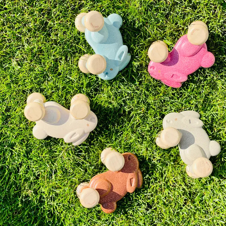 Push Along Bunny Toy - Gray
