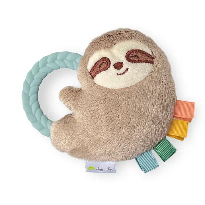 Sloth Ritzy Rattle Pal™ Plush with Teether