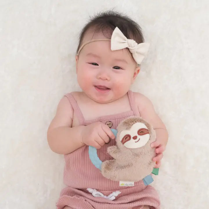 Sloth Ritzy Rattle Pal™ Plush with Teether