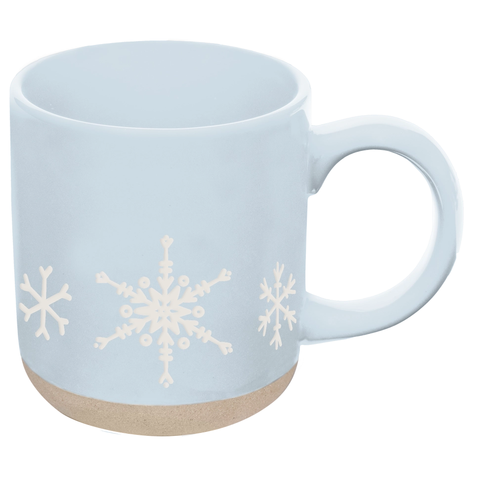 Snowflakes Stoneware Coffee Mug