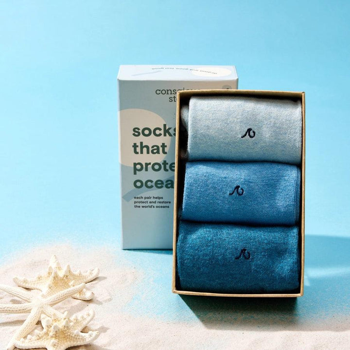 Socks That Protect Oceans Gift Set - Unisex