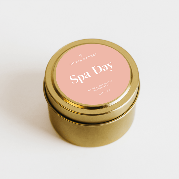 Spa Day Gold Travel Candle