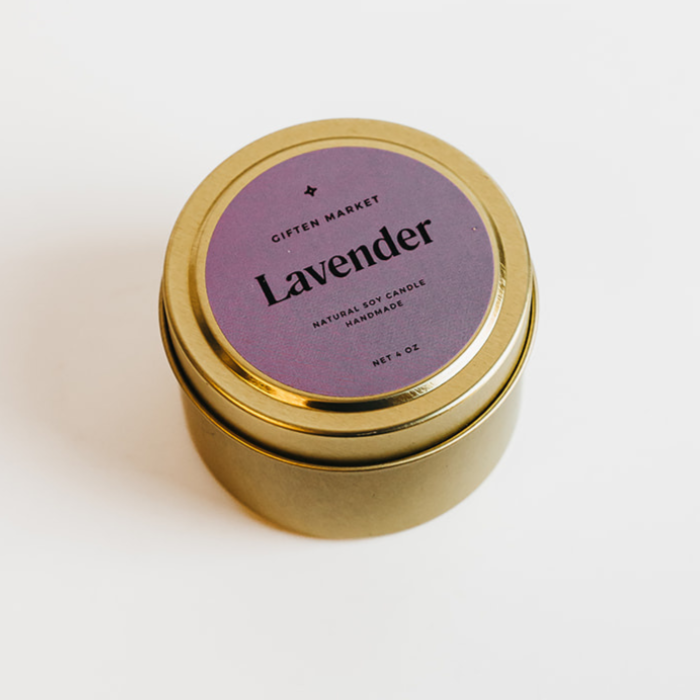 Lavender Gold Travel Candle