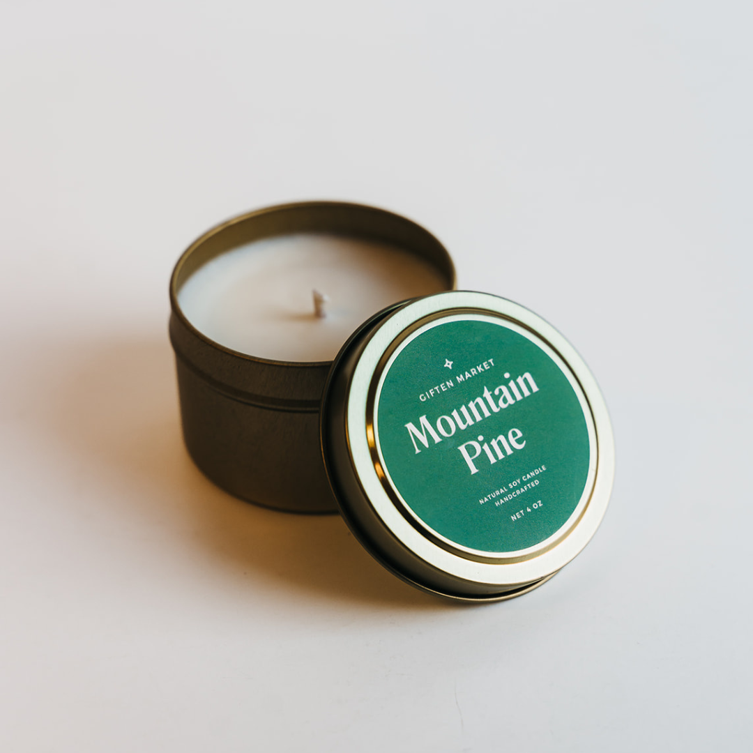 Mountain Pine Gold Travel Candle