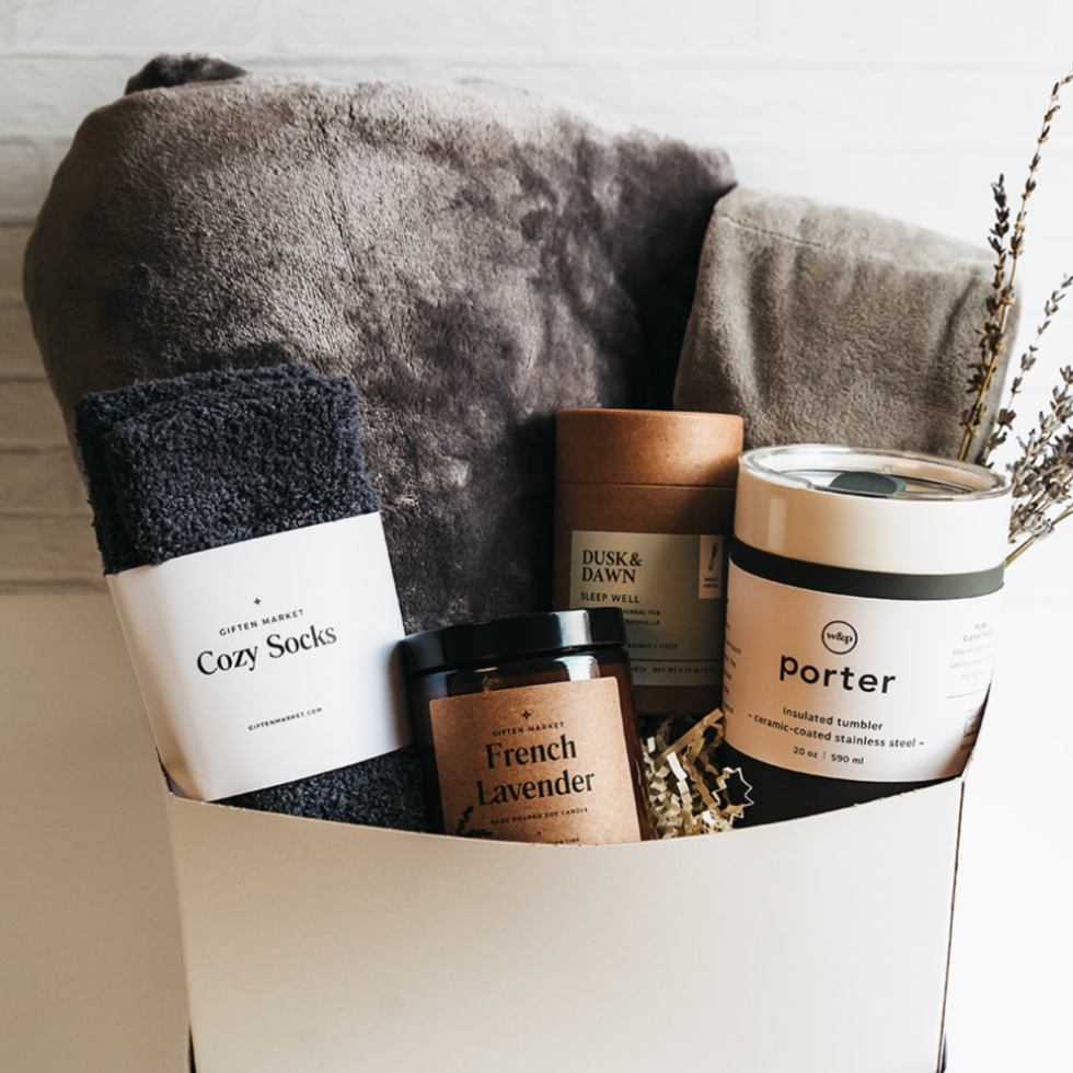 Comfort & Care Gift Box - Light Gray