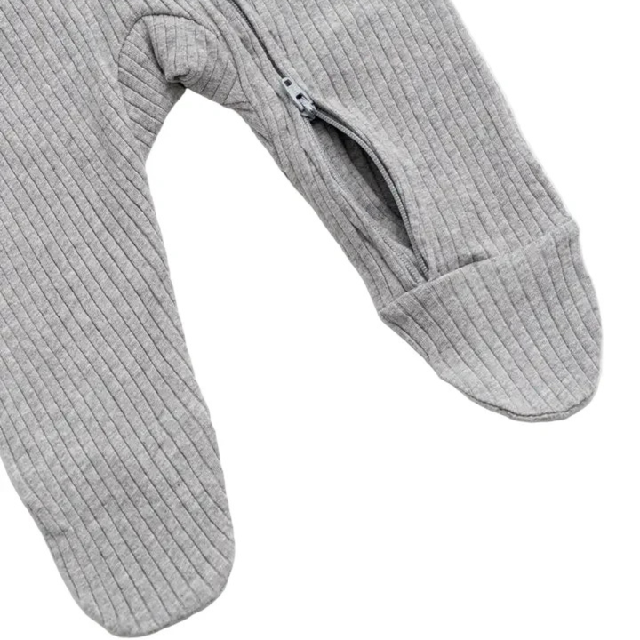 Tiny Pizza Zipper One-Piece Baby Pajamas