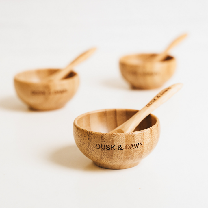 Bamboo Mixing Bowl & Spoon Set