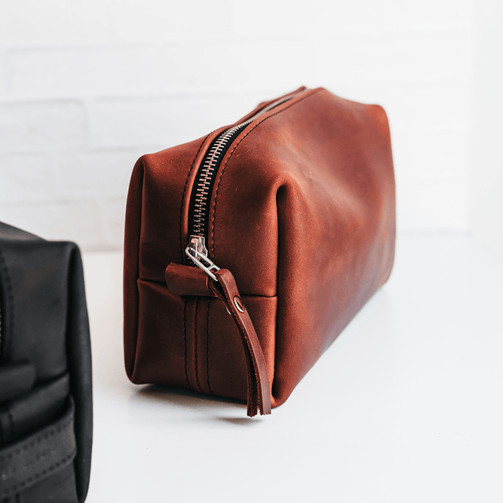 Handcrafted Men's Leather Dopp Kit