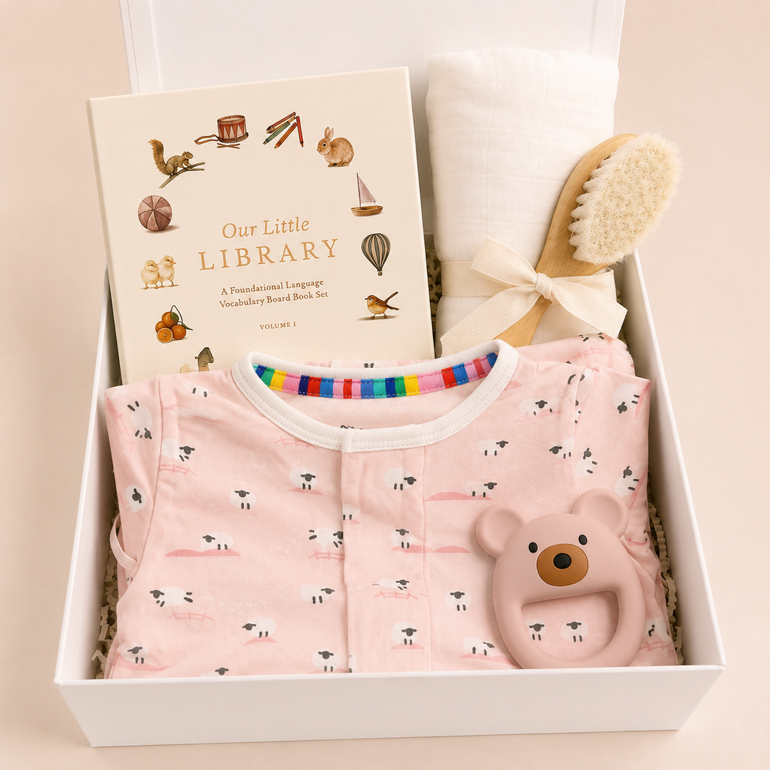 Sweet Beginnings Baby Gift Box - Baa Baa Pink