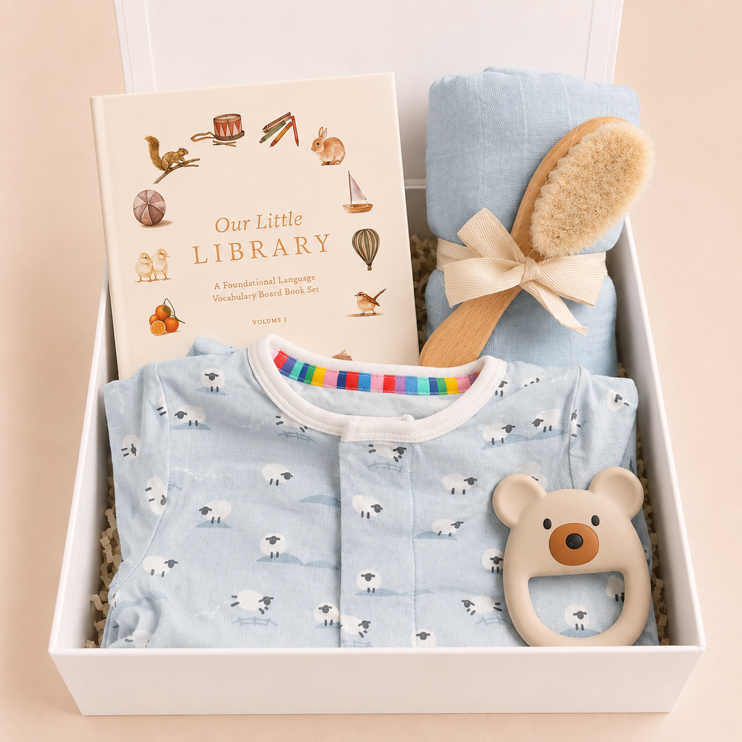 Sweet Beginnings Baby Gift Box - Baa Baa Blue