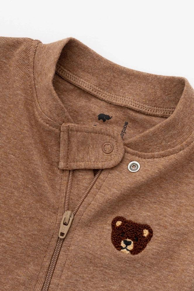 Teddy Bear Organic Cotton Baby Pajamas