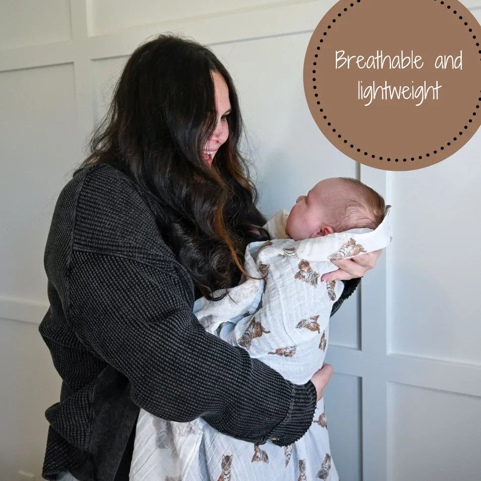 Tiger Cub Baby Muslin Swaddle Blanket