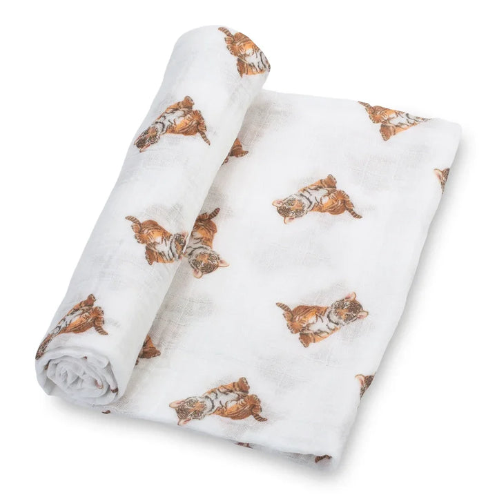 Tiger Cub Baby Muslin Swaddle Blanket