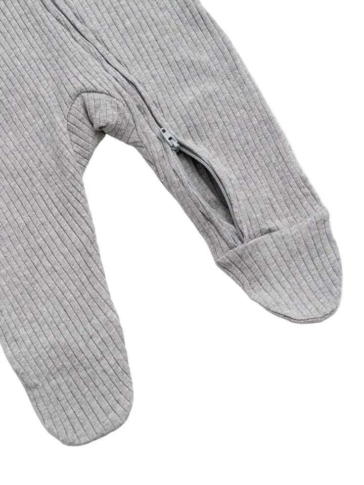 Tiny Pizza Zipper One-Piece Baby Pajamas